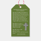 Vintages St. Patrick Gebet für die Geheimen Geschenkanhänger (Rückseite)
