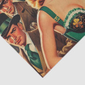 Vintages St. Patrick's Day Button Up Seidenpapier (Ausschnitt)