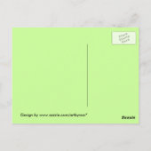 Vintages St. Patrick's Day Girl Postkarte (Rückseite)