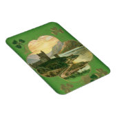 Vintages St. Patricks Day Grüße Kleeblatt Magnet (Rechte Seite)