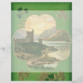 Vintages St. Patricks Day Kleeblatt Burg (Vorderseite)