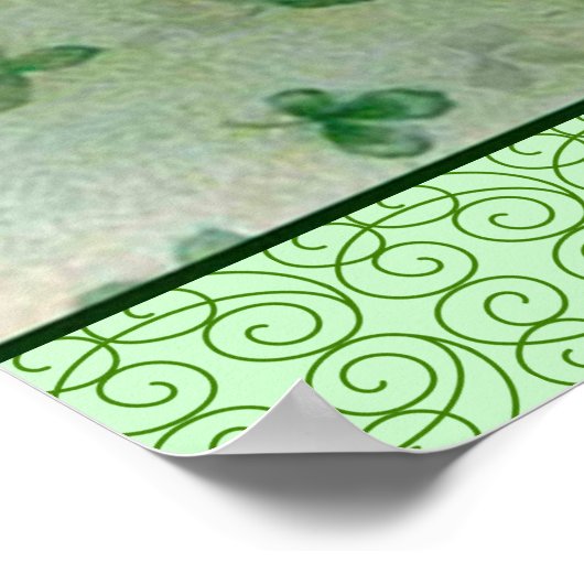 Vintages St. Patrick's Day Poster (Ecke)