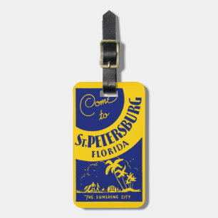 Vintages St Petersburg Florida Gepäckanhänger