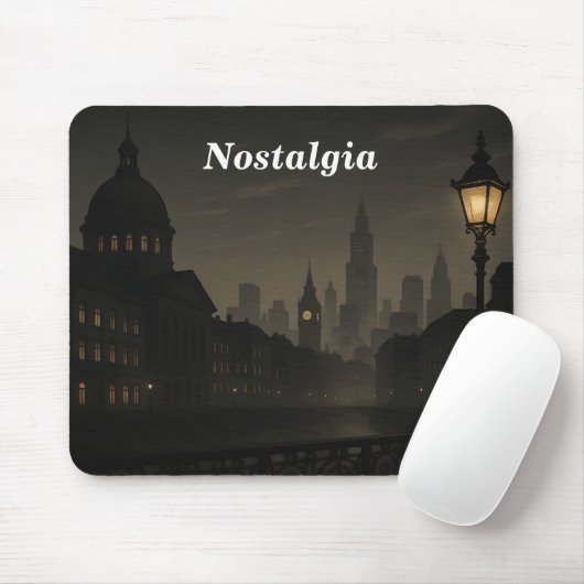 Vintages Stadtbild Mousepad (Mit Mouse)