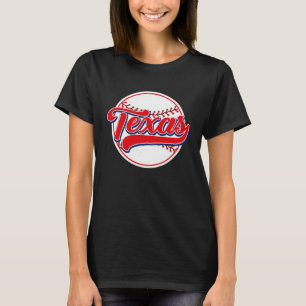 Vintages Stadtbild Texas Baseball für Männer Fraue T-Shirt