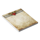 Vintages städtisches Vinged Tattoo Herz Notepad Notizblock (angewinkelt)