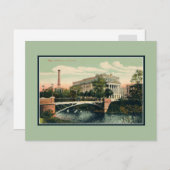 Vintages Stadttheater Riga Lettland Postkarte (Vorne/Hinten)