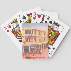 Vintages Stadtzentrum Kingston, Jamaika (Harbour S Spielkarten