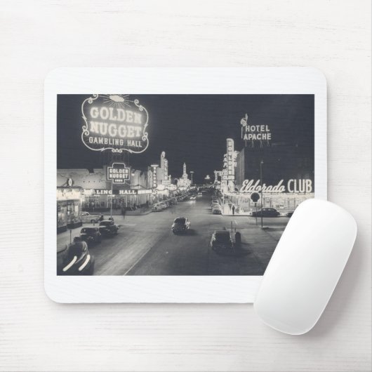 Vintages Stadtzentrum Las Vegas Mousepad (Mit Mouse)