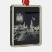 Vintages Stadtzentrum Las Vegas Ornament Aus Metall (Rechts)