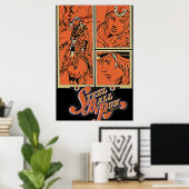 Vintages Stahlballgeschenk Poster (Heimbüro)