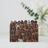 Vintages Stamm- und Völkerbild des gebürtigen Postkarte (Stehend Vorderseite)