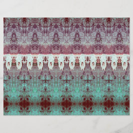 Vintages Stammesmuster Aquamarines Bull Cow Skull 