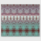 Vintages Stammesmuster Aquamarines Bull Cow Skull  Geschenkpapier (Flach)