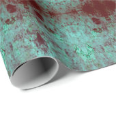 Vintages Stammesmuster Aquamarines Bull Cow Skull  Geschenkpapier (Rolleneckpunkt)