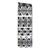 Vintages Stammesmuster mit schwarzweißer Hand d Thermosbecher (Nach rechts gedreht)