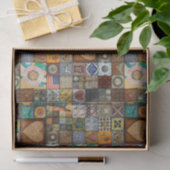 Vintages Stapelgewebe oder Dekoupage-Papier Seidenpapier (Geschenk)