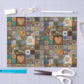 Vintages Stapelgewebe oder Dekoupage-Papier Seidenpapier (Handwerk)