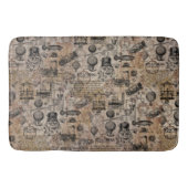 Vintages Steampunk Badematte (Vorderseite)