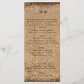 Vintages Steampunk Bride Wedding Menu Menükarte (Vorderseite)