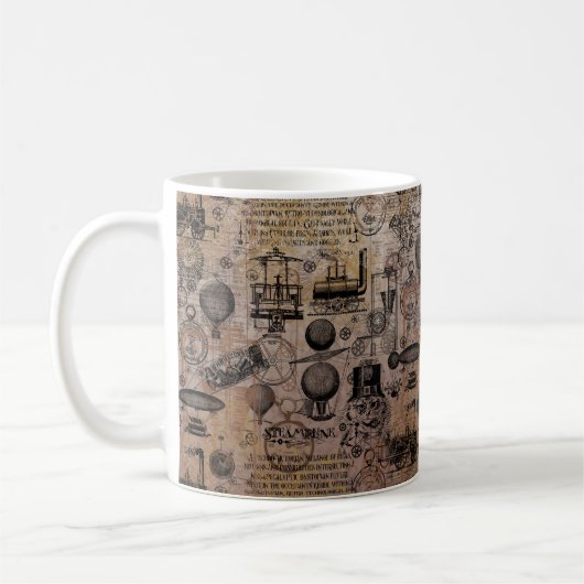 Vintages Steampunk Kaffeetasse (Links)