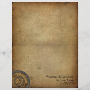 Vintages Steampunk Monogramm S Briefbogen