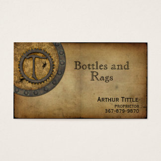 Vintages Steampunk Monogramm T