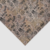 Vintages Steampunk Seidenpapier (Ausschnitt)