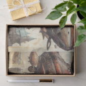Vintages Steampunk-Zeppelin (9) Gewebepapier Seidenpapier (Geschenk)