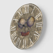 Vintages Steampunktaugliches Luftschiff Große Wanduhr (Winkel)