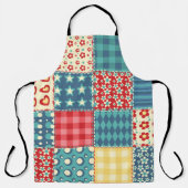 Vintages Steppmuster: Patchwork-Hintergrundmuster. Schürze (Vorderseite)