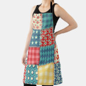 Vintages Steppmuster: Patchwork-Hintergrundmuster. Schürze (InSitu)