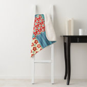 Vintages Steppmuster: Patchwork-Hintergrundmuster. Sherpadecke (Beispiel)