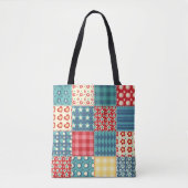 Vintages Steppmuster: Patchwork-Hintergrundmuster. Tasche (Vorderseite)
