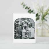 Vintages Stereoview - Weihnachtslieferung Feiertagspostkarte (Stehend Vorderseite)