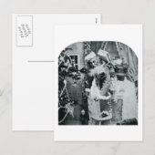 Vintages Stereoview - Weihnachtslieferung Feiertagspostkarte (Vorne/Hinten)