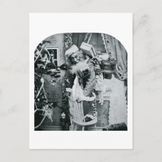 Vintages Stereoview - Weihnachtslieferung Feiertagspostkarte (Vorderseite)