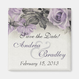 Vintages Sterling Silver Lila Rose Hochzeitsmagazi Magnet