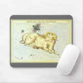 Vintages Sternbild, Astrologie Aries Ram Constella Mousepad (Mit Mouse)