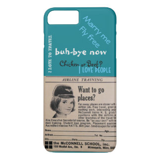 Vintages Stewardess-Fluglinien-Flugbegleiter Case-Mate iPhone Hülle