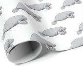 Vintages stilisiertes Schloss Zeichnend Geschenkpapier (Rolleneckpunkt)