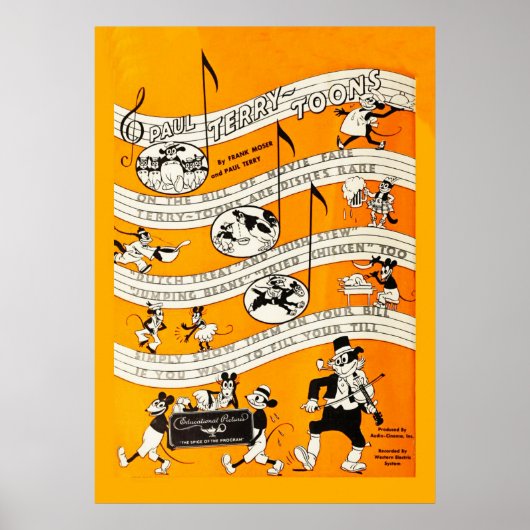 Vintages Stille Filmplakat Poster (Vorne)