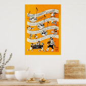 Vintages Stille Filmplakat Poster (Küche)