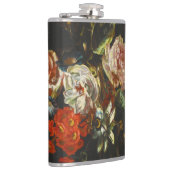 Vintages Stillleben mit Blume Flachmann (Rechts)