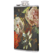 Vintages Stillleben mit Blume Flachmann (Links)