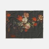 Vintages Stillleben mit Blume Fleecedecke (Vorderseite (Horizontal))