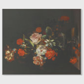 Vintages Stillleben mit Blume Geschenkpapier (Flach)