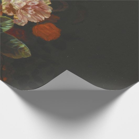 Vintages Stillleben mit Blume Geschenkpapier (Ecke)