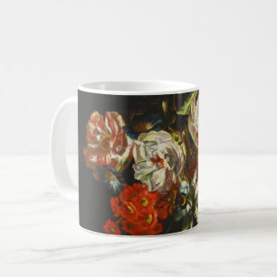 Vintages Stillleben mit Blume Kaffeetasse