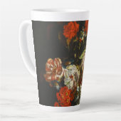 Vintages Stillleben mit Blume Milchtasse (Linke Ecke)